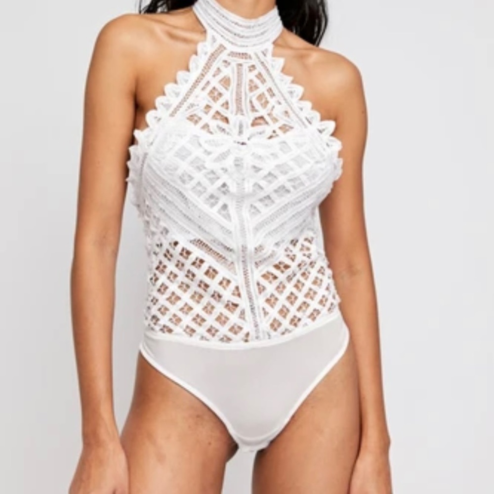 Free People Battenburg Bodysuit